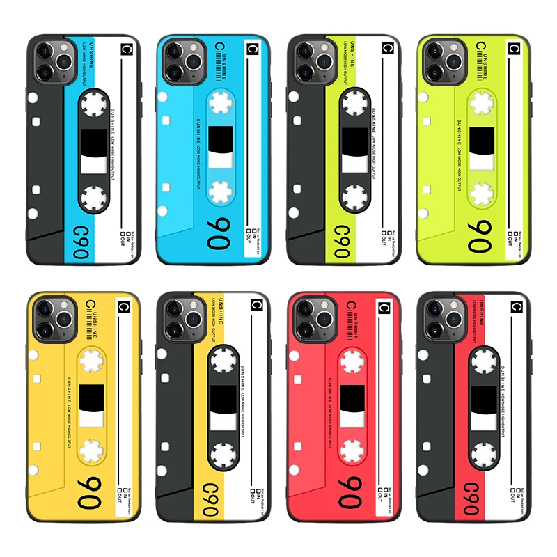 Designer Original Design Retro Cassette Tape Printed Soft TPU Anti-wear Phone Case for iPhone 11 12 13 Pro Max, Black
Designer Original Design Retro Cassette Tape Printed Soft TPU Anti-wear Phone Case for iPhone 11 12 13 Pro Max, Black