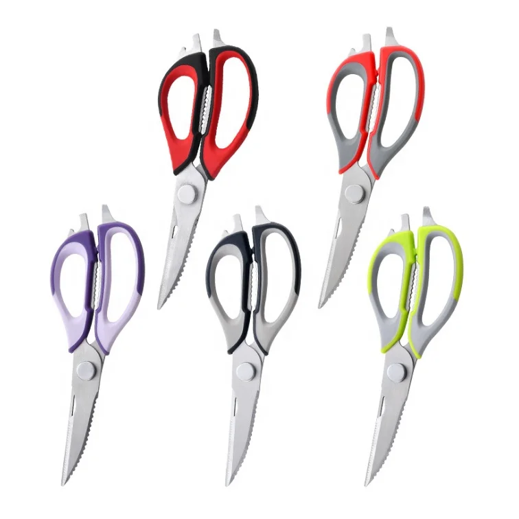Premium Shears Ultra Sharp Multi Red PP Handle Stainless Steel 30Cr13 kitchen scissor couteau ciseaux clever cutter, Color
Premium Shears Ultra Sharp Multi Red PP Handle Stainless Steel 30Cr13 kitchen scissor couteau ciseaux clever cutter, Color