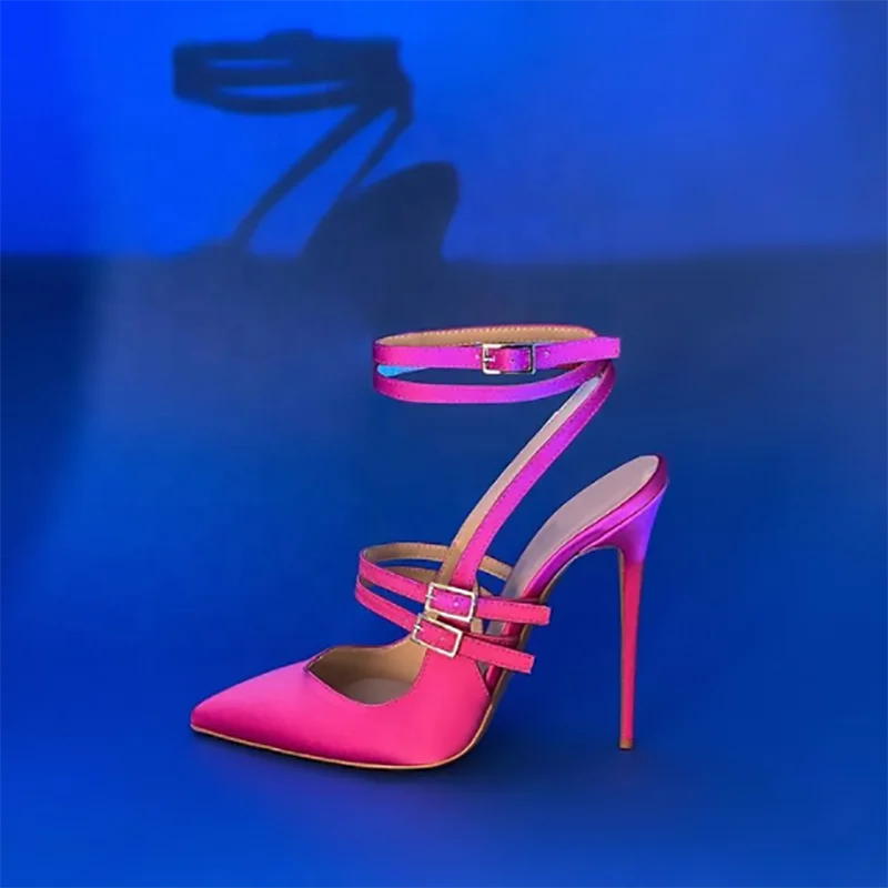 2021 Fall New Style Fancy Satin Multi-color Buckle Ankle Strap and Pointed Stiletto High Heels for Ladies Shoes, Customized color
2021 Fall New Style Fancy Satin Multi-color Buckle Ankle Strap and Pointed Stiletto High Heels for Ladies Shoes, Customized color