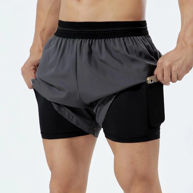 Double-layer quick-drying stretch sports fitness shorts Lightweight breathable elastic waist running man short pants
Double-layer quick-drying stretch sports fitness shorts Lightweight breathable elastic waist running man short pants