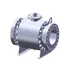 Wholesale price 3 pcs flange ball valve forged trunnion mounted ball valve
