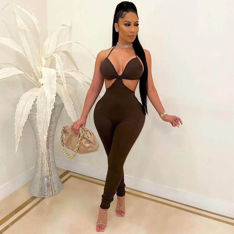 Women bandage hollow out sleeveless cotton jumpsuits sexy backless yoga sports rompers solid color fashion bodycon tracksuit
Women bandage hollow out sleeveless cotton jumpsuits sexy backless yoga sports rompers solid color fashion bodycon tracksuit