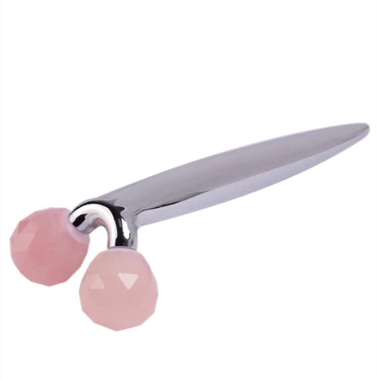 Best Natural 3 D V-shaped Rose Quartz jade roller for Facial Massage natural Rose Quartz Jade Roller tools, Pink 
Best Natural 3 D V-shaped Rose Quartz jade roller for Facial Massage natural Rose Quartz Jade Roller tools, Pink