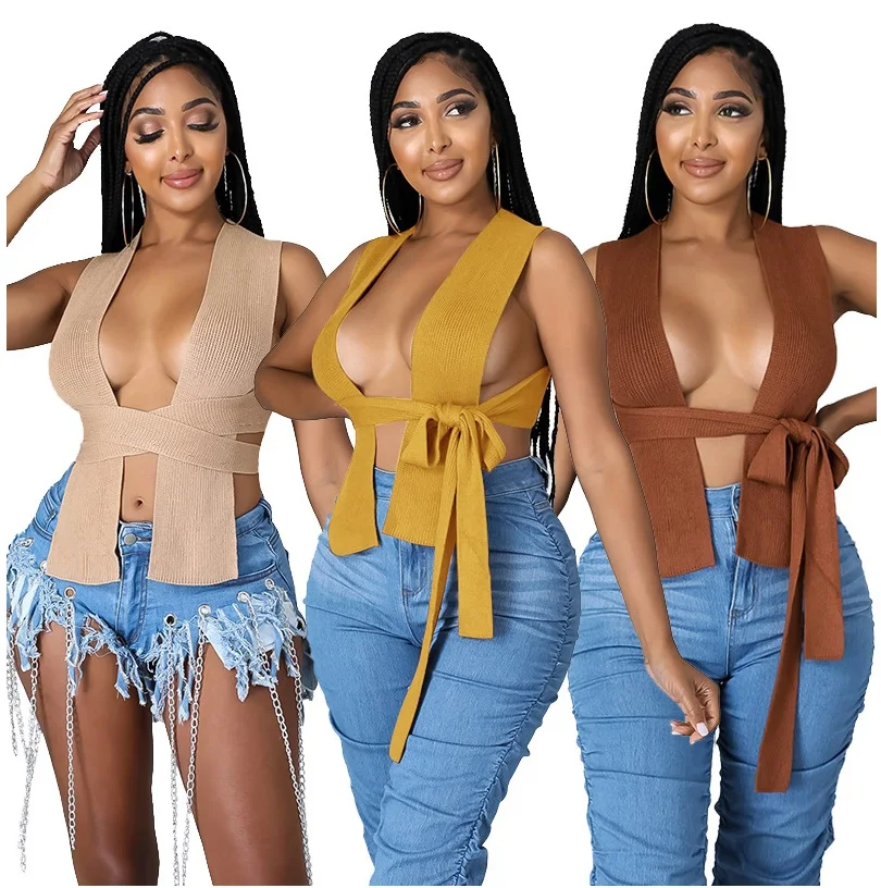Woman Tops Fashionable Sleeveless Women White Plus Size Crop Top Sexy Bandage Ribbed Tank Top 2022
Woman Tops Fashionable Sleeveless Women White Plus Size Crop Top Sexy Bandage Ribbed Tank Top 2022