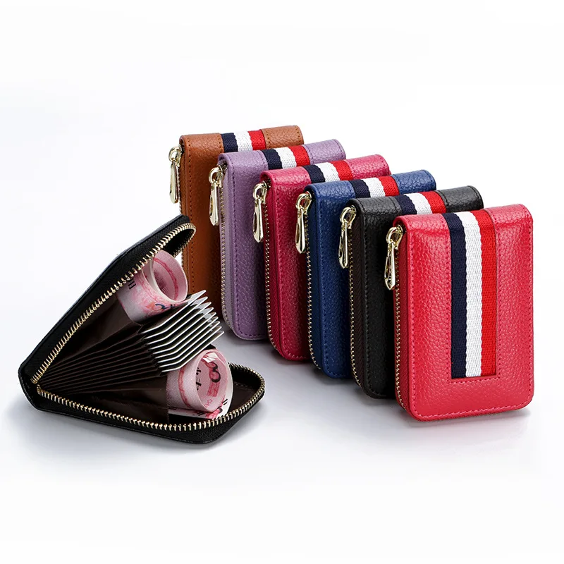 Women genuine leather wallet card holder men slim large capacity zipper small purse key wallets custom
Women genuine leather wallet card holder men slim large capacity zipper small purse key wallets custom