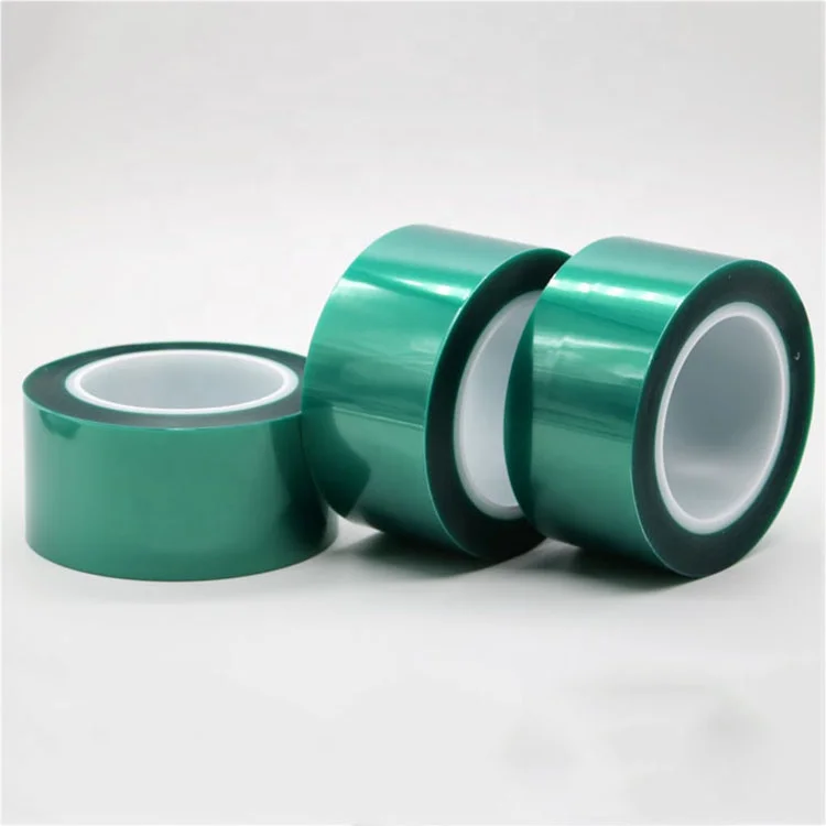 Pet Green Polyester Tape With Silicone Adhesive For High Temperature