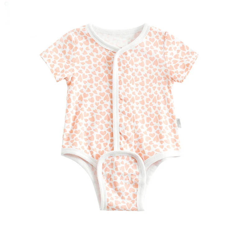 Summer short sleeve full print pink magnet button baby romper pajamas for boy girl baby pajamas cotton magnet baby pajamas
Summer short sleeve full print pink magnet button baby romper pajamas for boy girl baby pajamas cotton magnet baby pajamas
