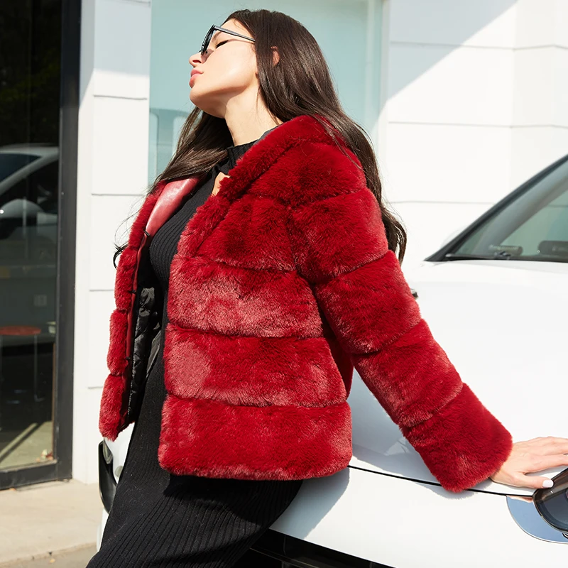 S-3XL Rabbit Coats Women 2021 Winter Top Fashion Black FAUX Fur Coat Elegant Thick Warm Outerwear Fake Fur Woman Jacket, Picture
S-3XL Rabbit Coats Women 2021 Winter Top Fashion Black FAUX Fur Coat Elegant Thick Warm Outerwear Fake Fur Woman Jacket, Picture