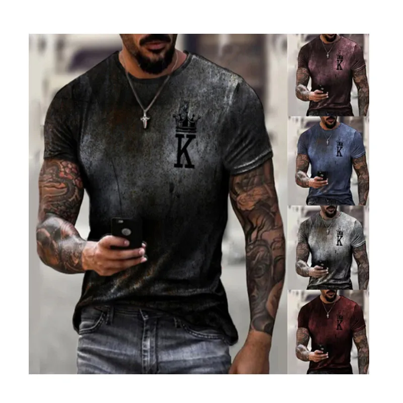 2021 Men summer custom casual t-shirt crew neck tee shirt men 3D digital printed plus size t shirt mens
2021 Men summer custom casual t-shirt crew neck tee shirt men 3D digital printed plus size t shirt mens