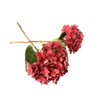 Modern style artificial flower single hydrangea for wedding and home decoration
