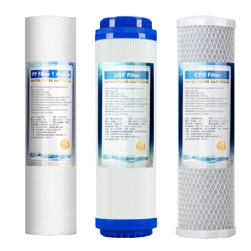 Filter combination set pure water machine water purifier front 3-stage 10-inch filter PP cotton activated carbon three-stage pre
Filter combination set pure water machine water purifier front 3-stage 10-inch filter PP cotton activated carbon three-stage pre