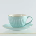 Customized Promotion Porcelain Ceramic Espresso Coffee Cup and Saucer Set