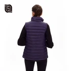 Custom lightweight outdoor ladies winter puffer padded women vest