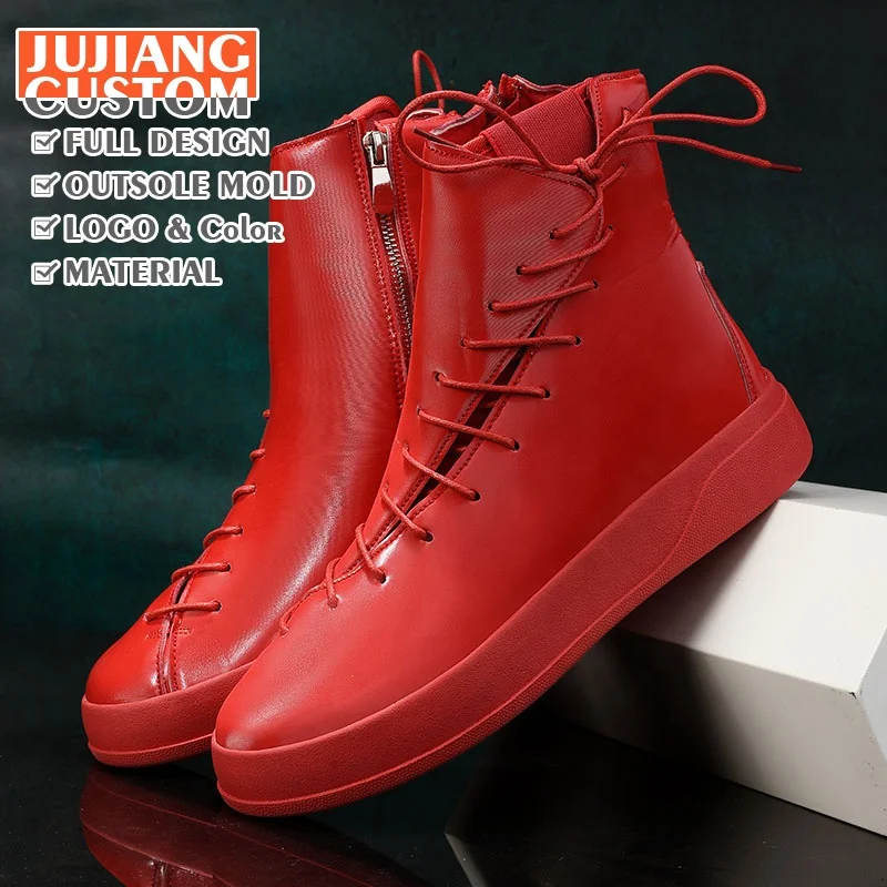 2023 Fashion Men Shoes Spring Autumn Ankle Boots high-top Sneakers Lace Up Casual Male leather Boots Punk Style Motorcycle Boots
2023 Fashion Men Shoes Spring Autumn Ankle Boots high-top Sneakers Lace Up Casual Male leather Boots Punk Style Motorcycle Boots