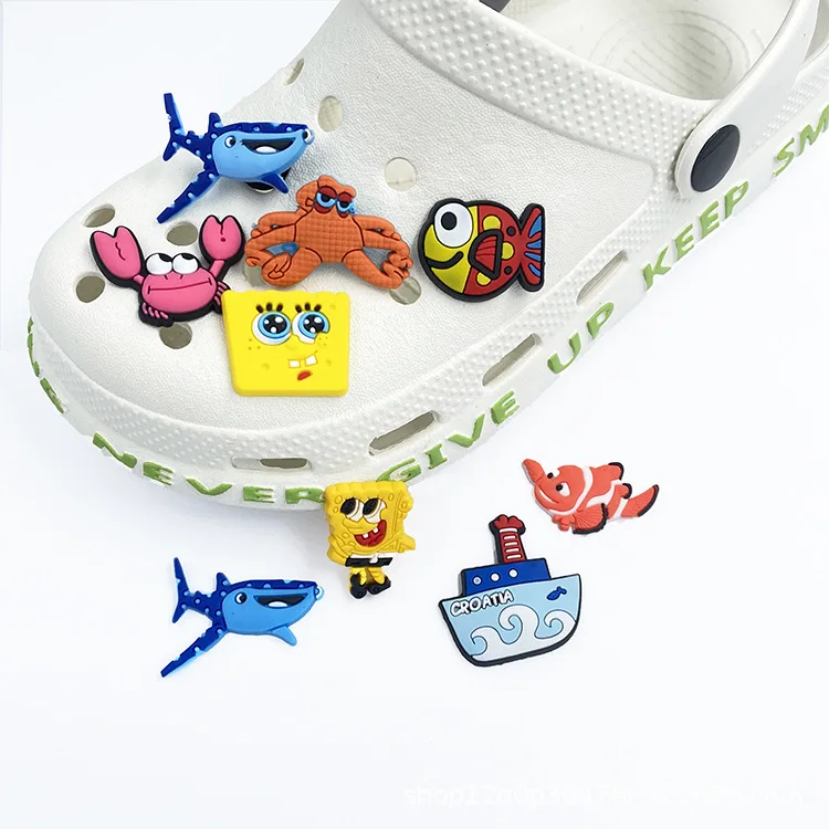 Hot selling wholesale cartoon marine animal children clogs shoes flower shoes charm, As picture/custom
Hot selling wholesale cartoon marine animal children clogs shoes flower shoes charm, As picture/custom