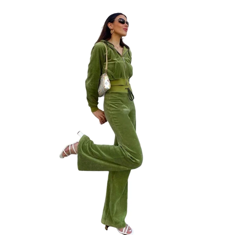K21S05279 Solid Cotton Casual Loose Women Two-Piece Hooded Long-Sleeved Zipper Top + High-Waist Sports Trousers Autumn Set
K21S05279 Solid Cotton Casual Loose Women Two-Piece Hooded Long-Sleeved Zipper Top + High-Waist Sports Trousers Autumn Set