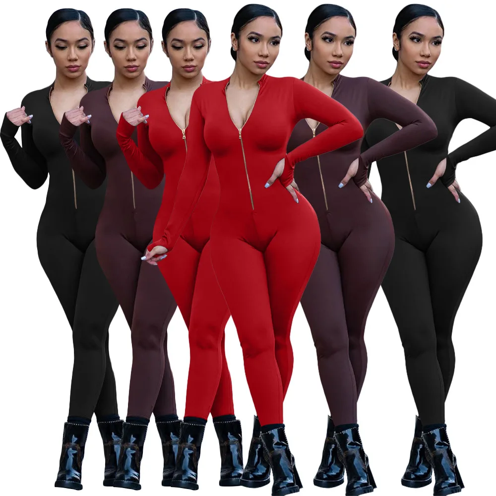 Rompers And Jumpsuit Yoga Women Fall ZipperJumpsuit 2021 Solid Color One Piece Jumpsuit
Rompers And Jumpsuit Yoga Women Fall ZipperJumpsuit 2021 Solid Color One Piece Jumpsuit