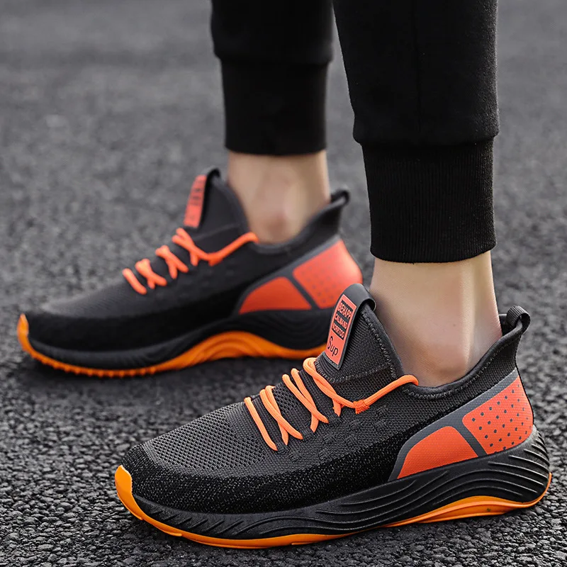 Factory direct fashion couples running shoes casual shoes round head straps flying woven sneakers
Factory direct fashion couples running shoes casual shoes round head straps flying woven sneakers