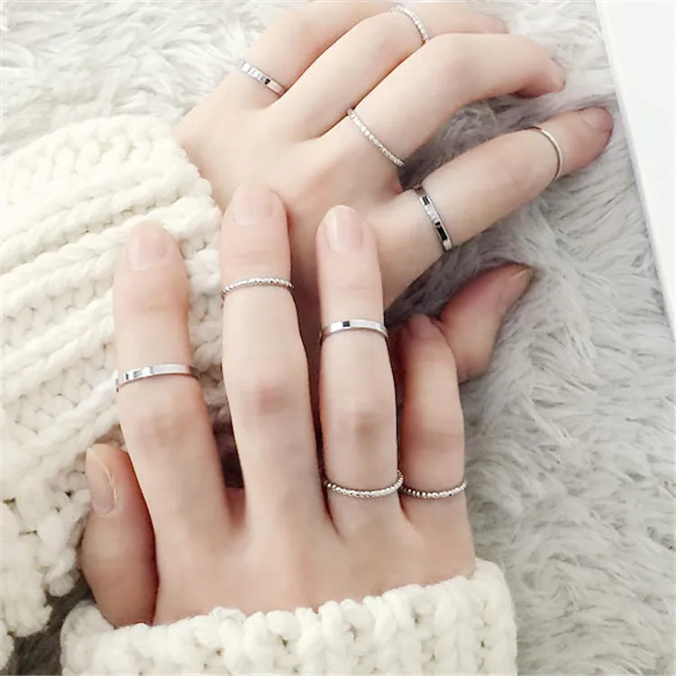 10PCS/SET 2019 Fashion Simple Design anillos Vintage Gold Silver Color Joint Rings Sets for Women Jewelry J7213
10PCS/SET 2019 Fashion Simple Design anillos Vintage Gold Silver Color Joint Rings Sets for Women Jewelry J7213