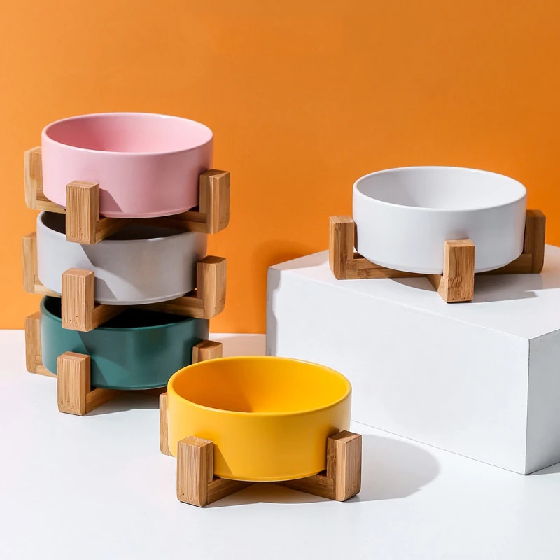 Amazon Hot Sell Cheap Pet Cat Dog Ceramic Bowl Pet Bamboo Wooden Elevated Stand Round Feeder Dog Bowls, Pink,green,white,gray,yellow
Amazon Hot Sell Cheap Pet Cat Dog Ceramic Bowl Pet Bamboo Wooden Elevated Stand Round Feeder Dog Bowls, Pink,green,white,gray,yellow