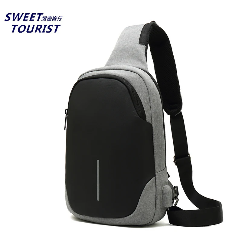 factory wholesale lightweight Man chest bag multifunction cell phone shoulder bag usb men sling bag, Black blue gray
factory wholesale lightweight Man chest bag multifunction cell phone shoulder bag usb men sling bag, Black blue gray