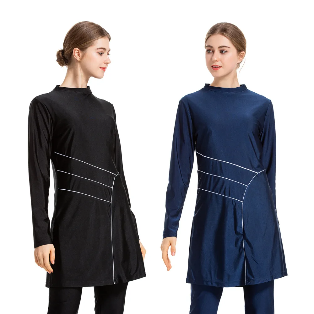 2021 large plus size swimwear long sleeve bathing suits muslim swim suits islamic swimwear, Black
2021 large plus size swimwear long sleeve bathing suits muslim swim suits islamic swimwear, Black