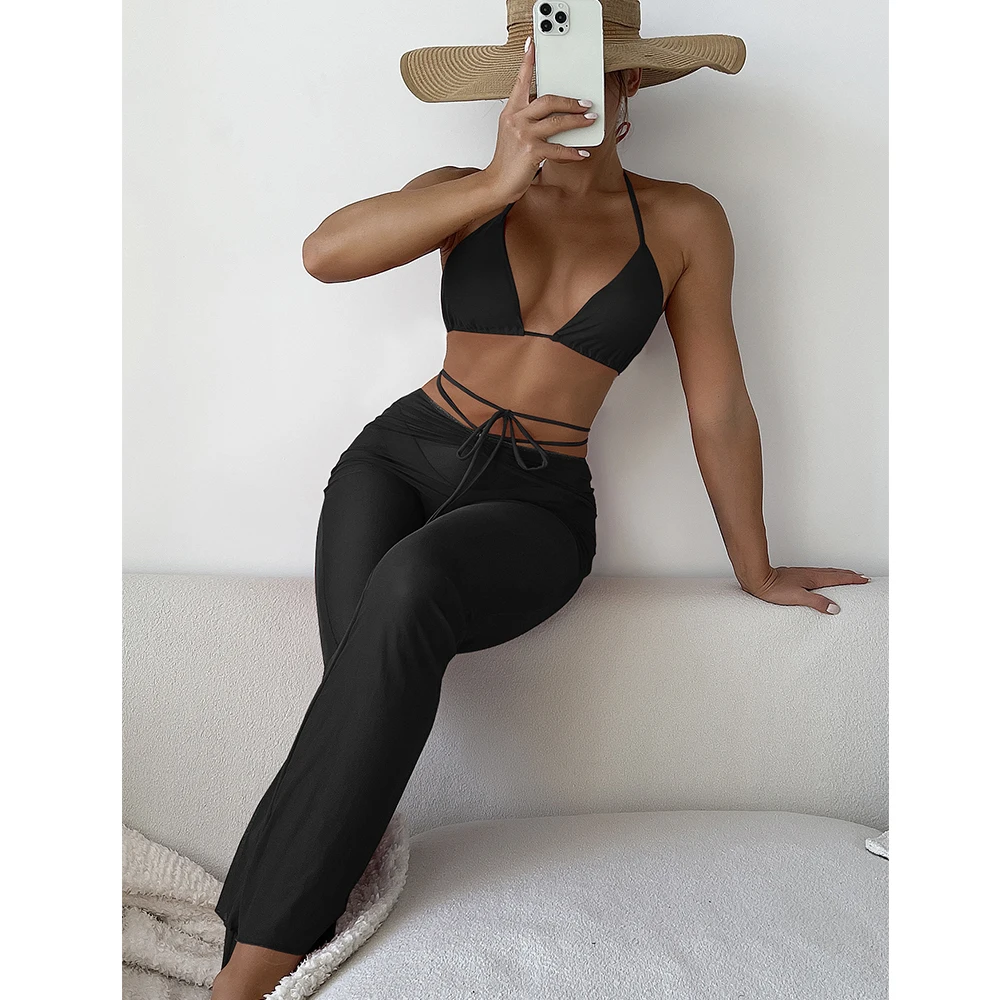 JSN9205349 Woman Swimwear New Solid Color Swimsuit 3 Pcs Bikini Set 2022 Black Three Piece Bikini
JSN9205349 Woman Swimwear New Solid Color Swimsuit 3 Pcs Bikini Set 2022 Black Three Piece Bikini