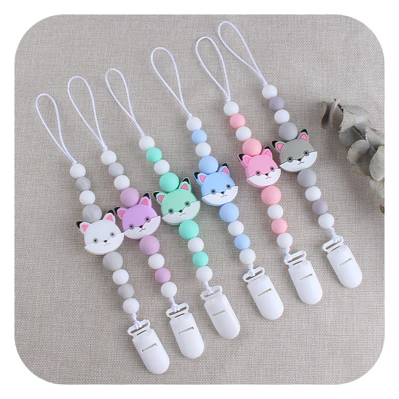 Wholesale Infant Soother Clips Cat Shape Silicone Beads Baby Teething Pacifier Chain
Wholesale Infant Soother Clips Cat Shape Silicone Beads Baby Teething Pacifier Chain