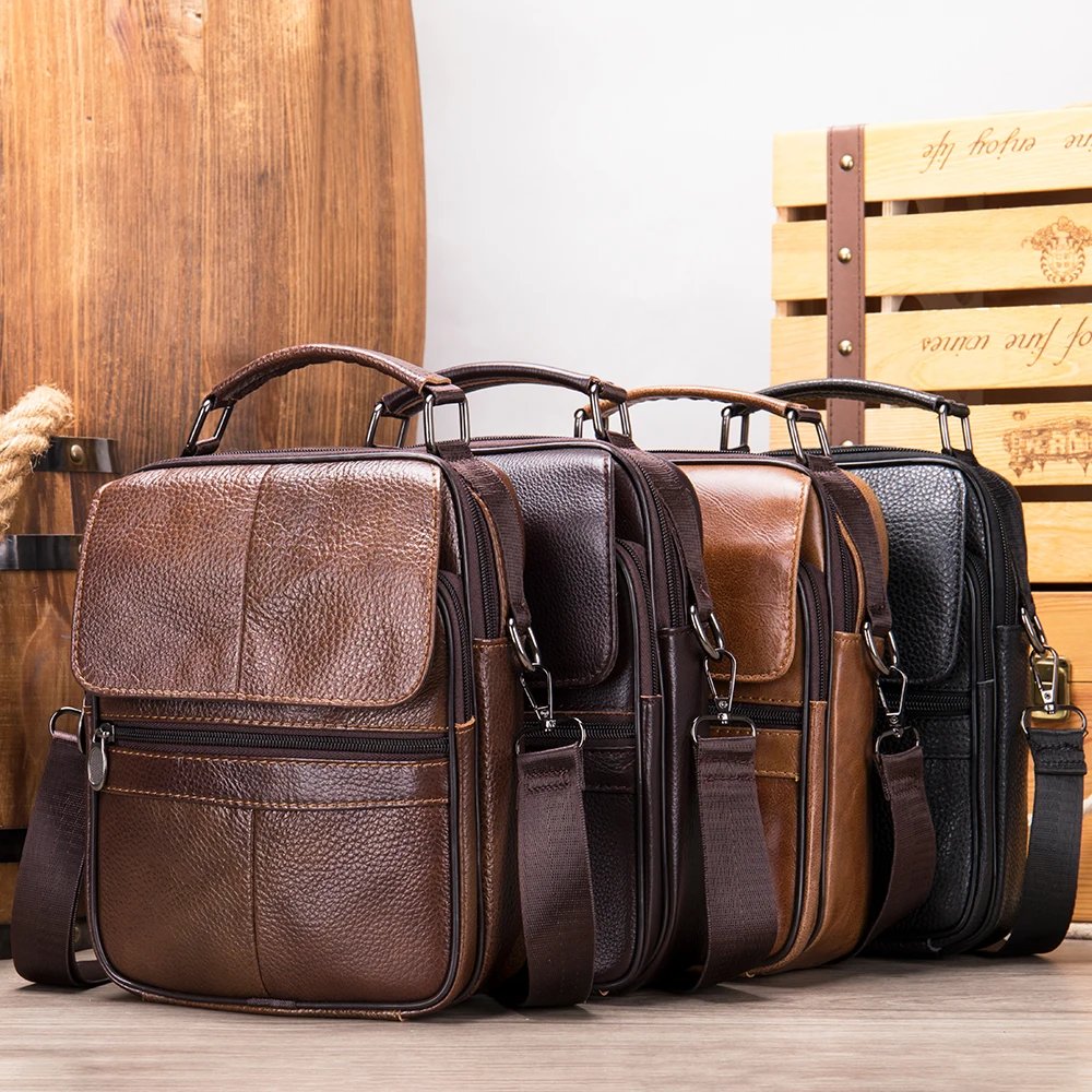 Marrant Fashion Genuine Leather Men Handbag Flap Small Crossbody Bags Office Side Bag Leather Messenger Bag For Men, Black/brown/coffee/dark coffee
Marrant Fashion Genuine Leather Men Handbag Flap Small Crossbody Bags Office Side Bag Leather Messenger Bag For Men, Black/brown/coffee/dark coffee