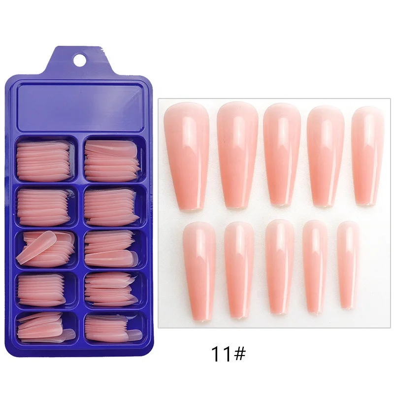 Wholesale 100pcs Long Coffin False Nails Candy Black Purple Nails Easy Remove Full Cover Matte Artificial Nail Art T, Colorful
Wholesale 100pcs Long Coffin False Nails Candy Black Purple Nails Easy Remove Full Cover Matte Artificial Nail Art T, Colorful