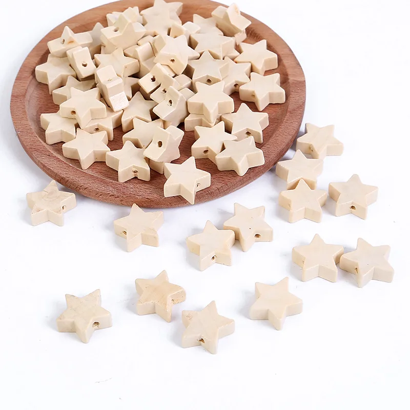 DIY Natural Pentagram Wooden Star Wooden Beads for Kids Necklace Bracelet Accessories Jewelry Making, Natural wood color
DIY Natural Pentagram Wooden Star Wooden Beads for Kids Necklace Bracelet Accessories Jewelry Making, Natural wood color