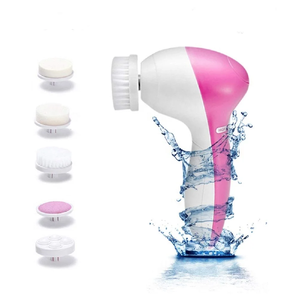 5 In 1 Spin Facial Cleaning Brush Waterproof Electric Sonic Face Facial Cleansing Brush, Pink/custom color
5 In 1 Spin Facial Cleaning Brush Waterproof Electric Sonic Face Facial Cleansing Brush, Pink/custom color