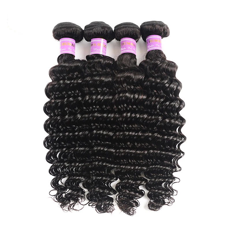 Cheap and high quality Brazilian real hair 100% deep wave human hair weave vendors, Black
Cheap and high quality Brazilian real hair 100% deep wave human hair weave vendors, Black