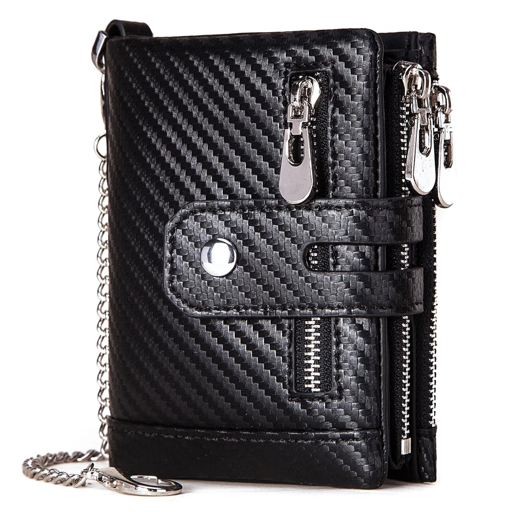 Wholesale Fashion Leather Wallet Factory RFID Blocking Feature Short High Quality Luxury Purse With Chain With Zipper Buckle
Wholesale Fashion Leather Wallet Factory RFID Blocking Feature Short High Quality Luxury Purse With Chain With Zipper Buckle