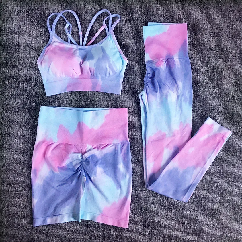 3pcs Women Dye Sportswear Yoga Set Workout Leggings Push Up Pant Gym Shorts Seamless Yoga Suit Gym Clothing Sets Women, As pictures or customized
3pcs Women Dye Sportswear Yoga Set Workout Leggings Push Up Pant Gym Shorts Seamless Yoga Suit Gym Clothing Sets Women, As pictures or customized