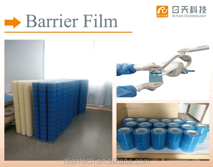 Ritian Barrier Film1200 Sheet Roll 4'' x 6'' Tattoo Dental Disposable Protective PE Barrier Film with Dispenser Box