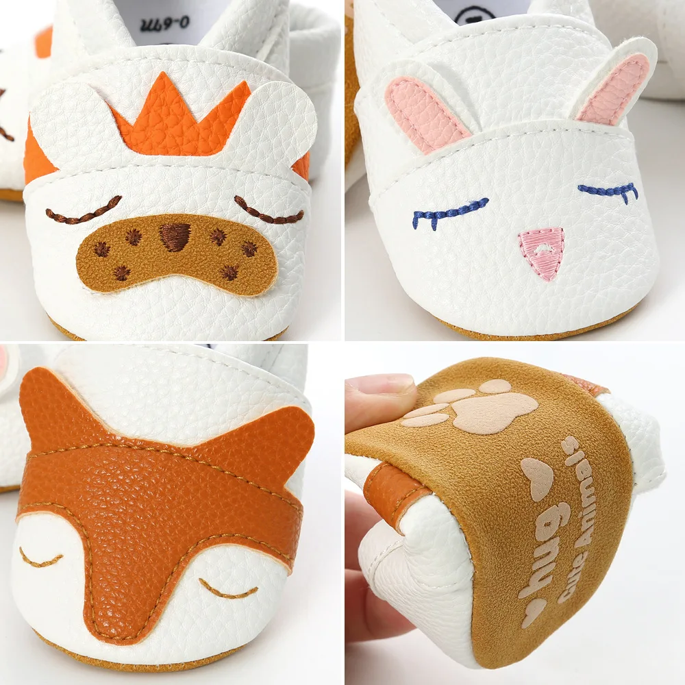 Cute animal Sip-on anti-slip newborn baby shoes prewalker baby shoes details