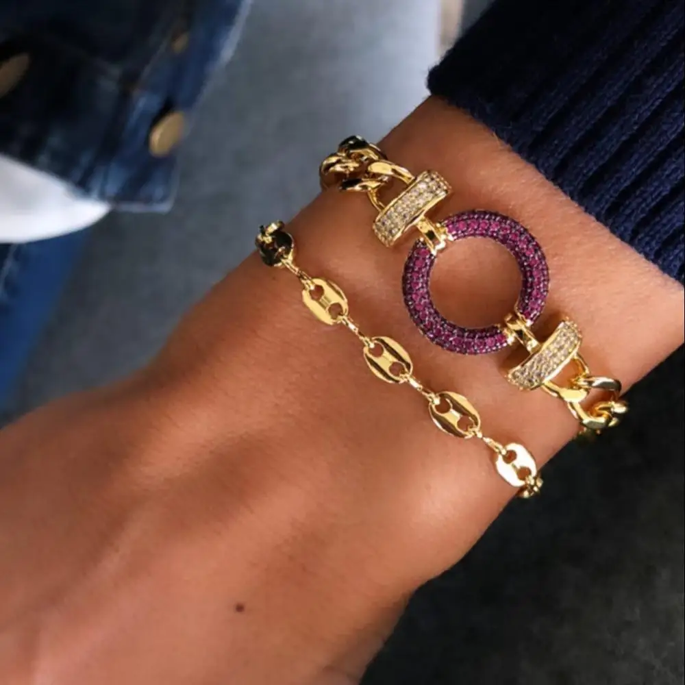 Jewelry Copper Micro Paved Simplicity Circle Bracelets for fashion Women Gift Party Wedding Charm Engagement, Customized color
Jewelry Copper Micro Paved Simplicity Circle Bracelets for fashion Women Gift Party Wedding Charm Engagement, Customized color