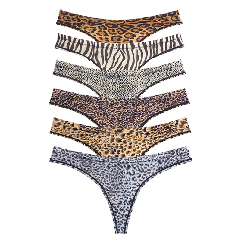 OEM Custom Female Panties Underwear G String Seamless Leopard Print Women Thong Panty, 4 colors
OEM Custom Female Panties Underwear G String Seamless Leopard Print Women Thong Panty, 4 colors
