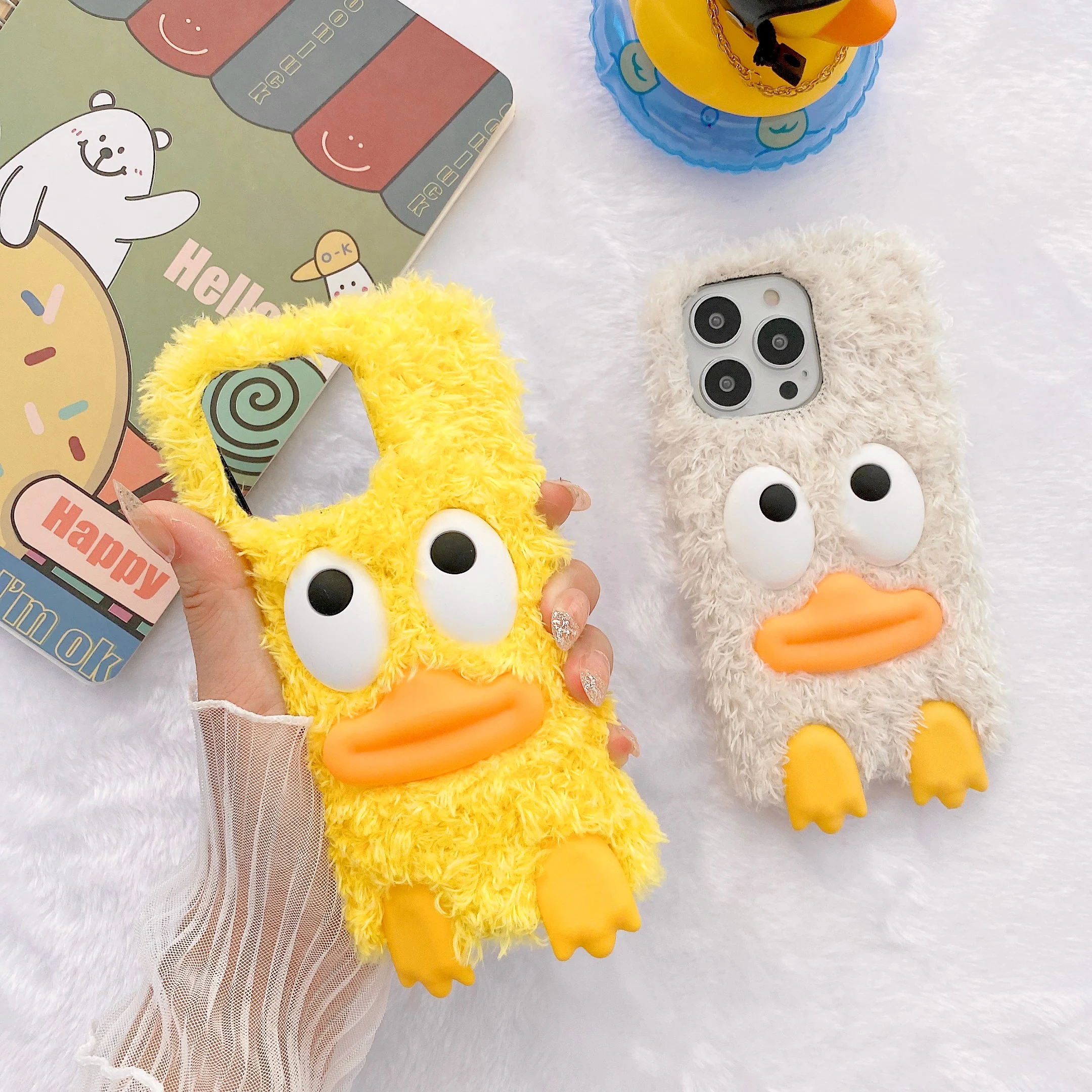 Funny Cute Plush Duck Phone Case For iPhone 13 12 11 Pro Max SE 2020 Cover Cartoon Soft Cases For iphone XS Max 7 8 plus X XR
Funny Cute Plush Duck Phone Case For iPhone 13 12 11 Pro Max SE 2020 Cover Cartoon Soft Cases For iphone XS Max 7 8 plus X XR