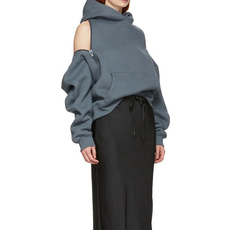 2020 Europe America Fashion 2020 New Winter Loose-Fit Coat Zipper Off-Shoulder Tops Hooded Brushed Thick Hoodie Womens
2020 Europe America Fashion 2020 New Winter Loose-Fit Coat Zipper Off-Shoulder Tops Hooded Brushed Thick Hoodie Womens