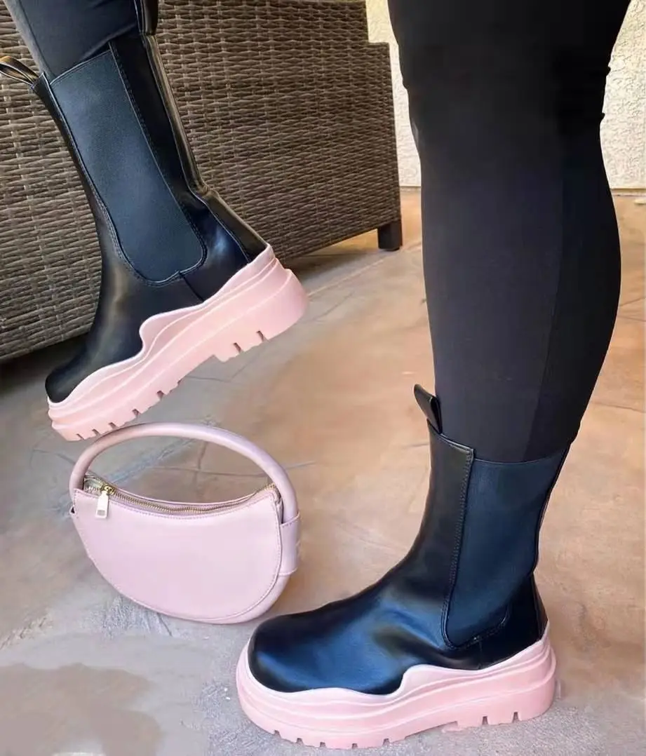 2022 New Spring Black Calf Length Boots Fashionable Casual Trendy Shoes Mid Calf Boots Women Shoes
2022 New Spring Black Calf Length Boots Fashionable Casual Trendy Shoes Mid Calf Boots Women Shoes