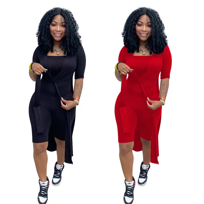 Two Piece Set Women Clothing 2021 Summer Jumpsuit With Cardigan KN60735, Picture shown
Two Piece Set Women Clothing 2021 Summer Jumpsuit With Cardigan KN60735, Picture shown