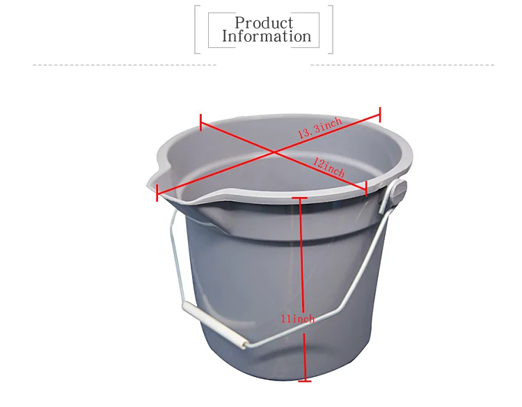 Gray All-Purpose Bucket with High Quality and Competitive Prices