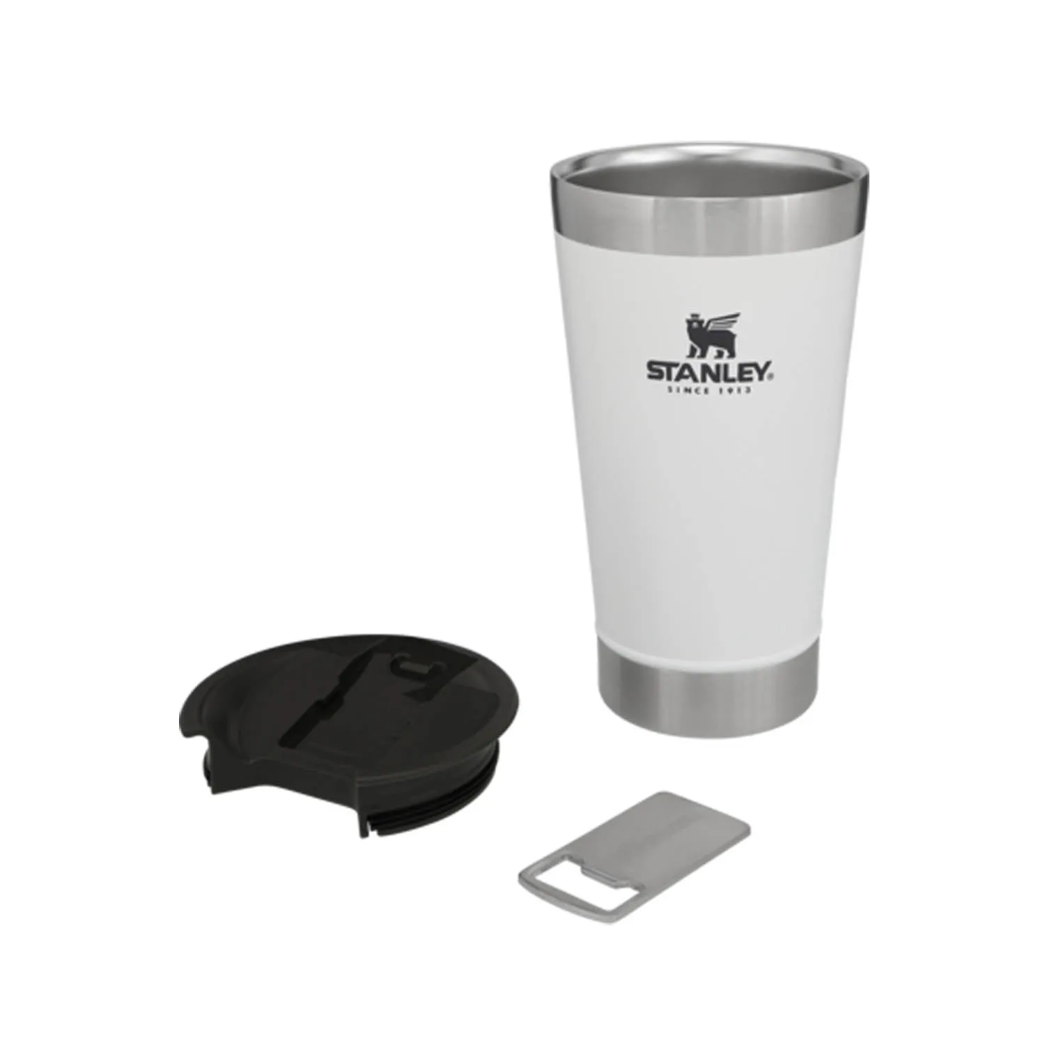 10-01704 Stanley Classic Stainless Steel Double Wall Vacuum Flask Bottle Chill Beer Pint 16OZ With Lid White Beer Mugs
10-01704 Stanley Classic Stainless Steel Double Wall Vacuum Flask Bottle Chill Beer Pint 16OZ With Lid White Beer Mugs