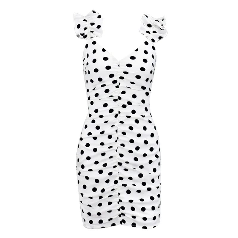 2020 new arrivals summer design deep V neck ruched bodycon polka dot women summer dresses
2020 new arrivals summer design deep V neck ruched bodycon polka dot women summer dresses