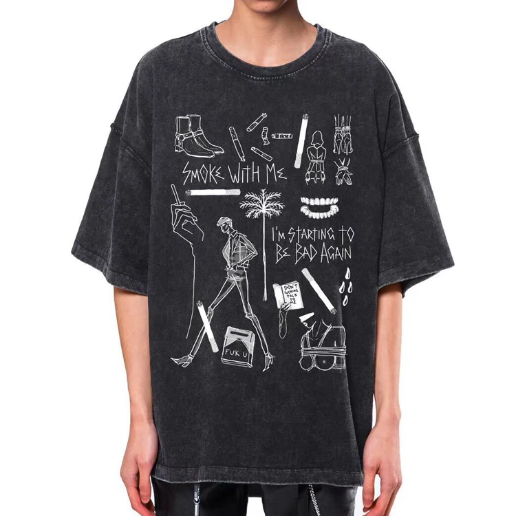 2021 Custom Vintage Stone Wash T Shirt Faded Enzyme Wash T-shirt Sublimation Mineral Wash T Shirt
2021 Custom Vintage Stone Wash T Shirt Faded Enzyme Wash T-shirt Sublimation Mineral Wash T Shirt