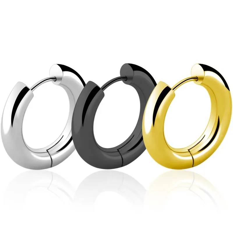5mm thick Fashion Luxury jewelry Dainty Round Circle Ear Hoops Women Stainless Steel Earrings
5mm thick Fashion Luxury jewelry Dainty Round Circle Ear Hoops Women Stainless Steel Earrings