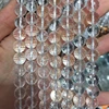 Loose gemstones clear crystal 2019 wholesale hot product faceted natural stone white quartz beads for jewelry making