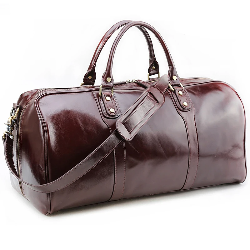 Hot sale Large capacity lightweight travel genuine leather men's Business boarding duffle bag, Wine red
Hot sale Large capacity lightweight travel genuine leather men's Business boarding duffle bag, Wine red